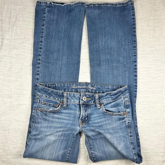 American Eagle Outfitters Denim - American Eagle y2k favorite boyfriend low rise bootcut jeans size 4 long